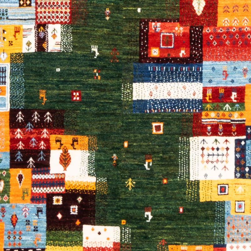 Gabbeh Tapijt - Loribaft Perzisch - 244 x 176 cm - groen