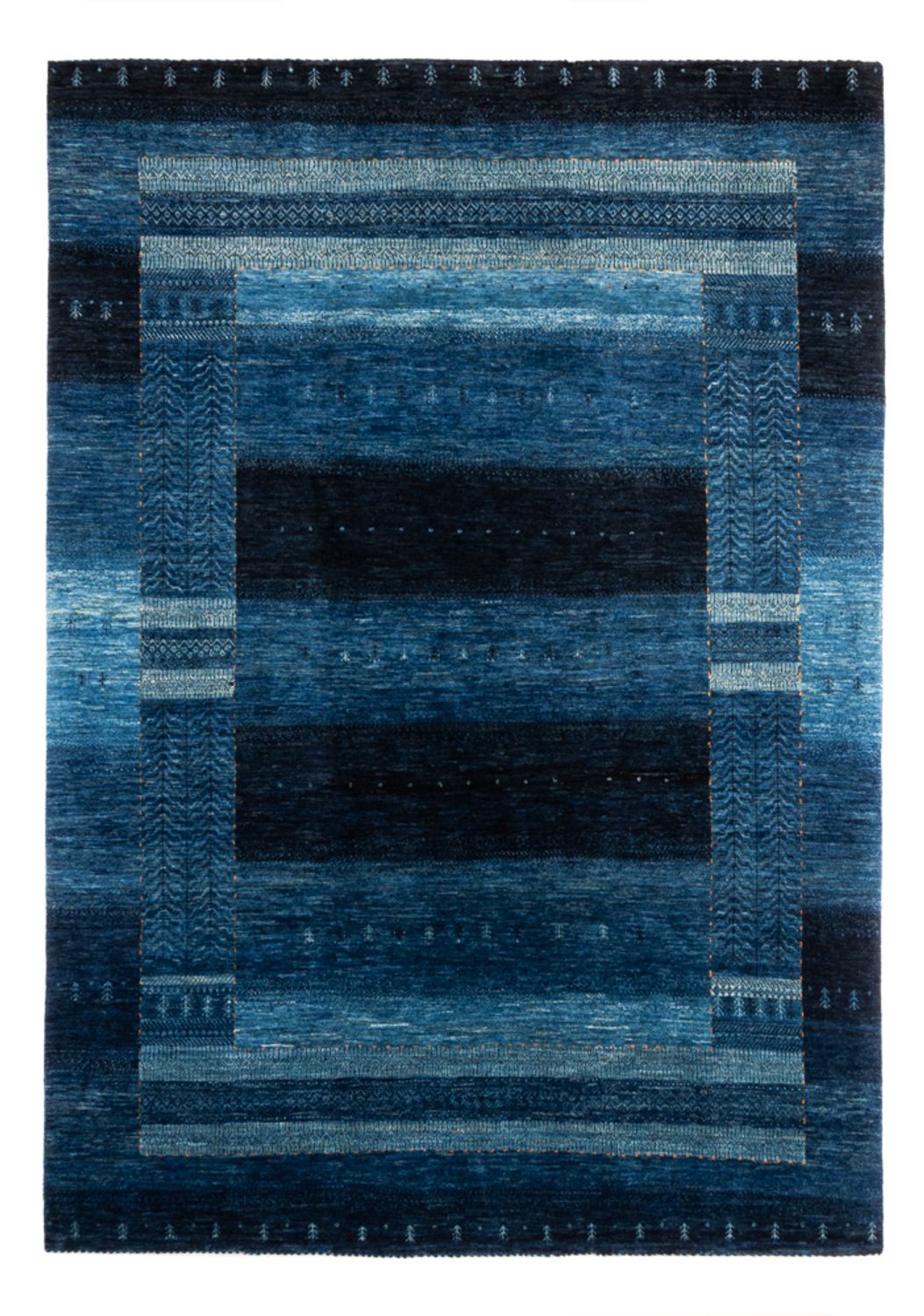 Gabbeh Tapijt - Loribaft Perzisch - 288 x 197 cm - blauw