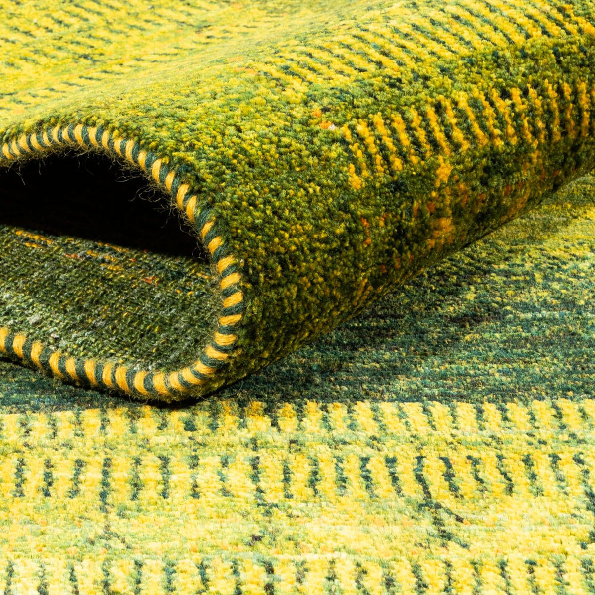 Gabbeh Tapijt - Loribaft Perzisch - 298 x 216 cm - groen