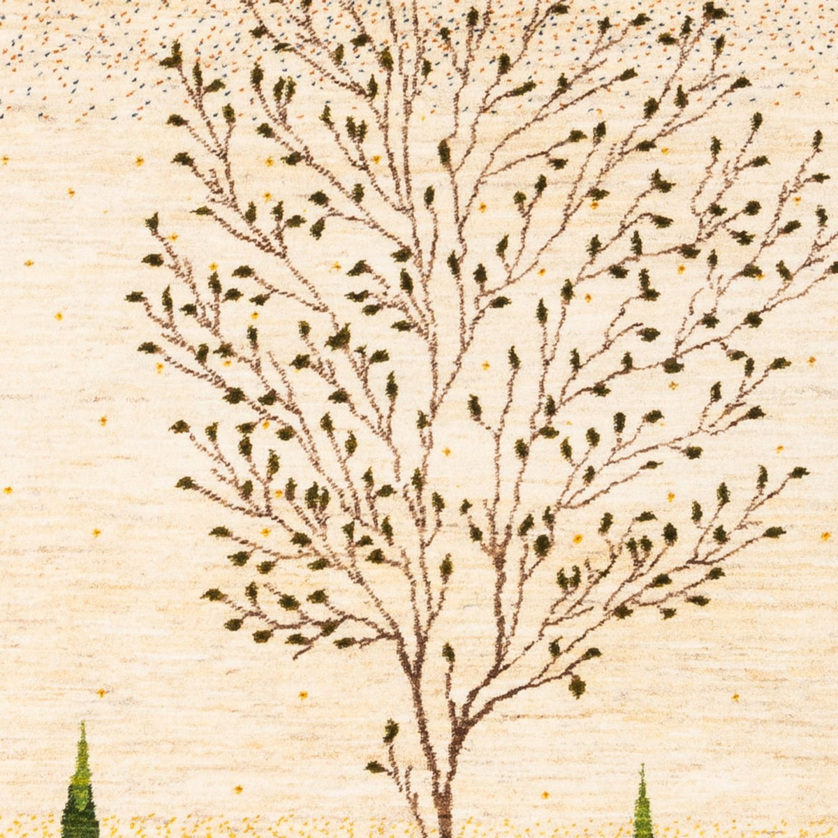 Gabbeh Tapijt - Loribaft Perzisch - 175 x 129 cm - goud