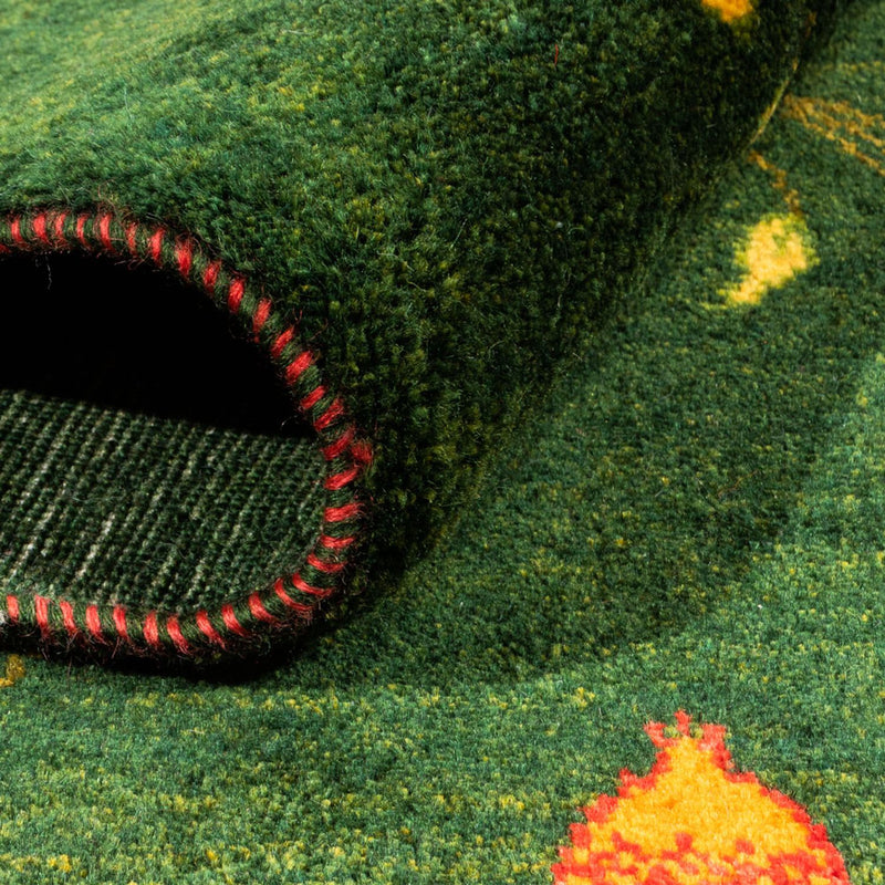 Gabbeh Tapijt - Loribaft Perzisch - 191 x 126 cm - groen