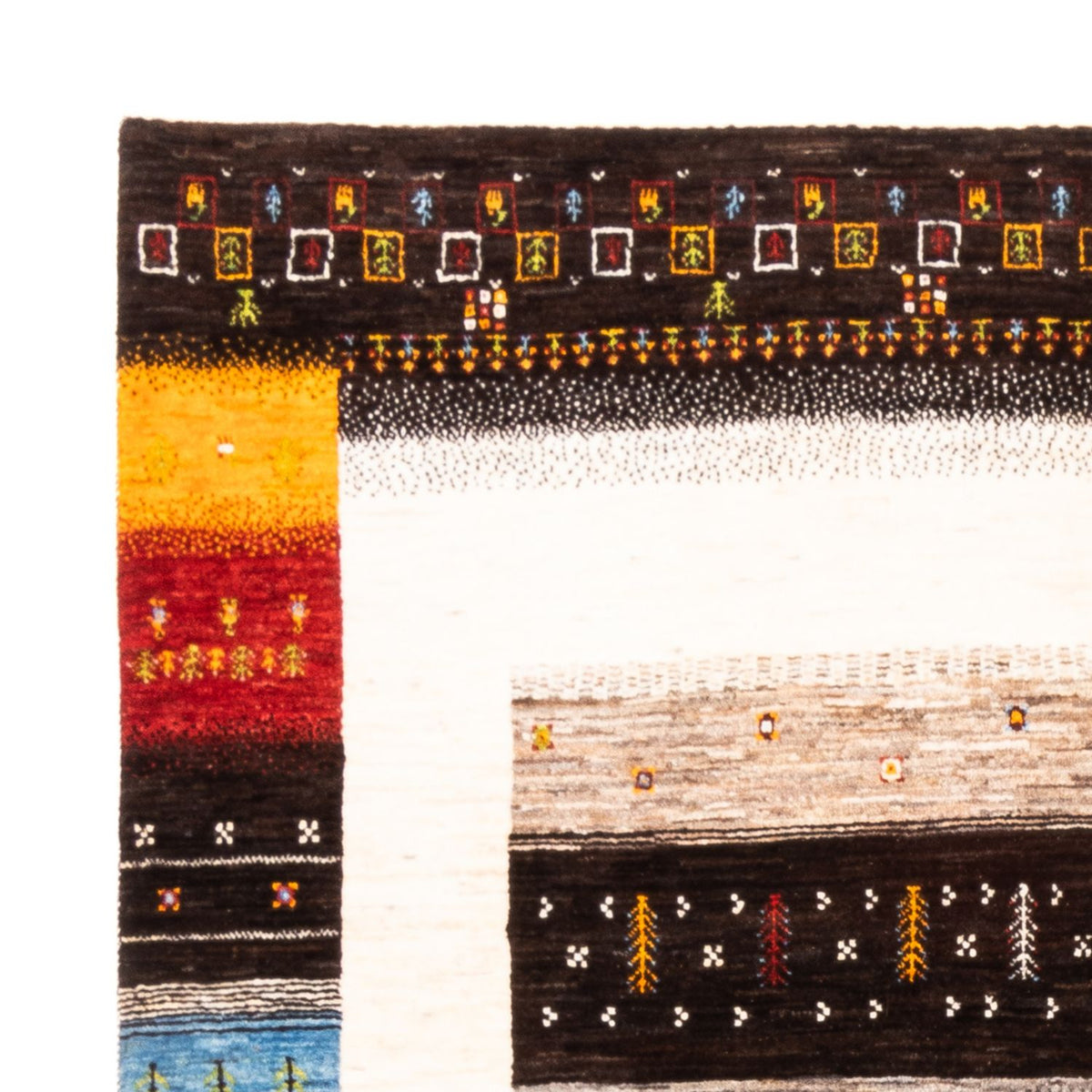 Gabbeh Tapijt - Loribaft Perzisch - Koninklijke - 244 x 177 cm - natuur