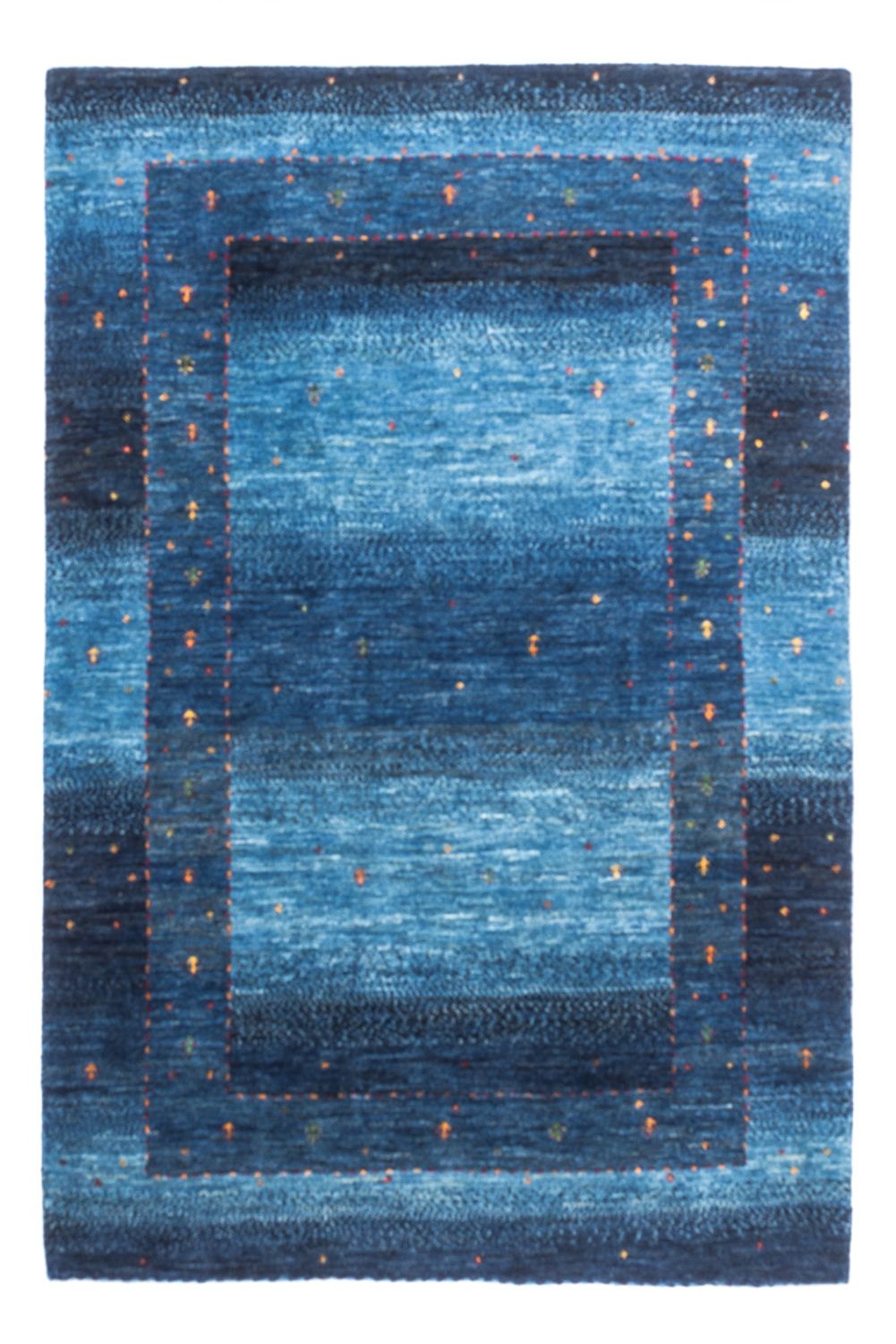 Gabbeh Tapijt - Loribaft Perzisch - 148 x 98 cm - blauw