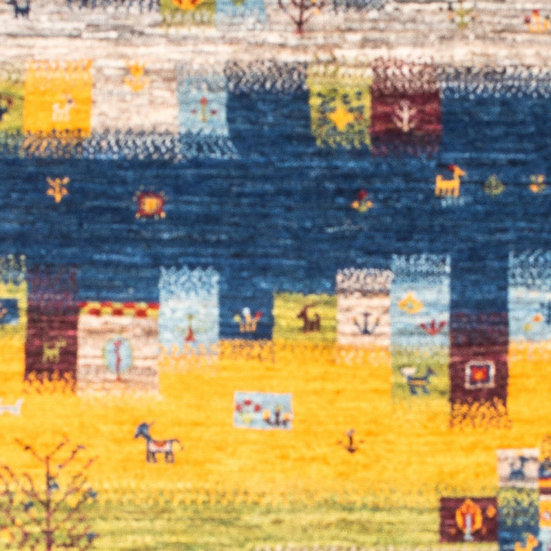 Gabbeh Tapijt - Loribaft Perzisch - Koninklijke - 141 x 107 cm - veelkleurig