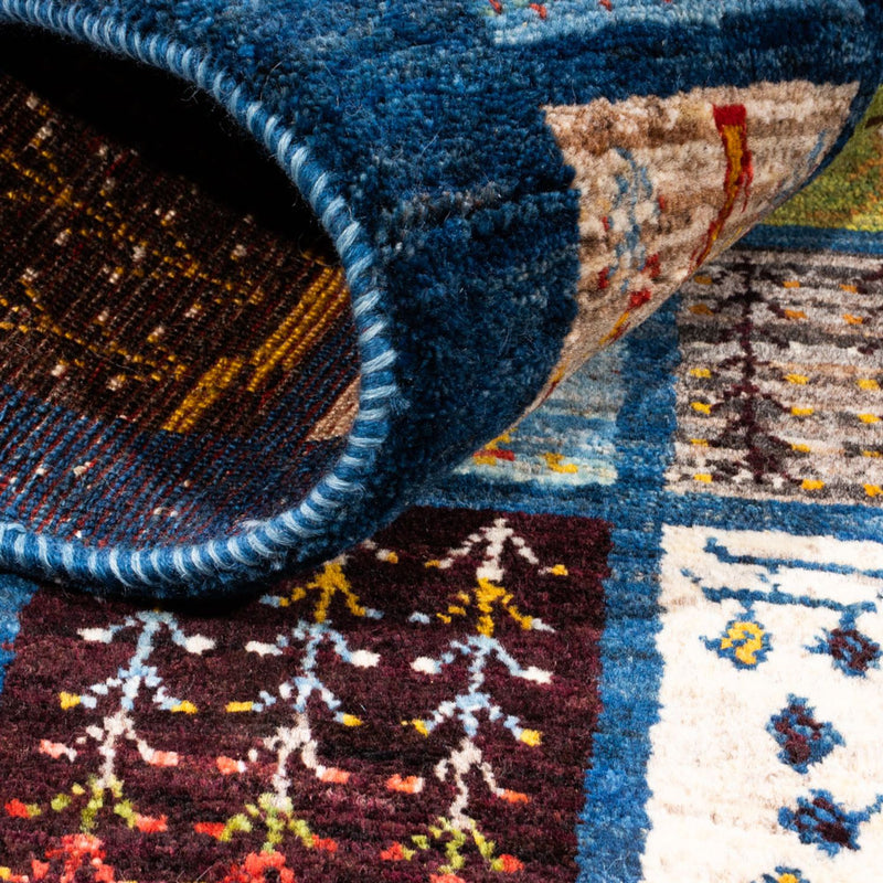 Gabbeh Tapijt - Loribaft Perzisch - Koninklijke - 132 x 86 cm - veelkleurig