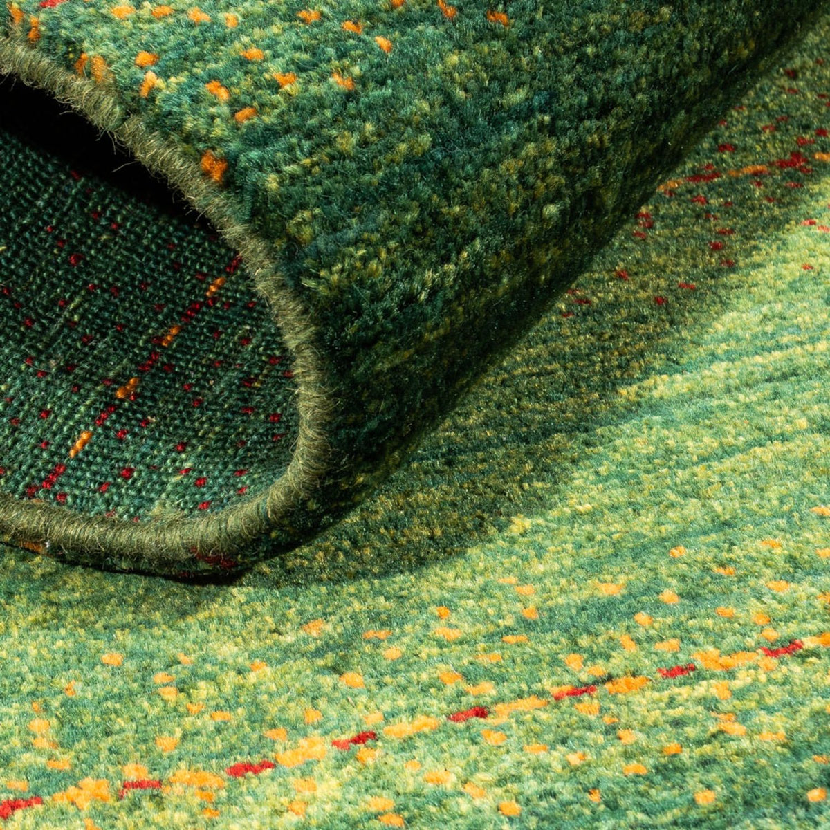 Gabbeh Tapijt - Loribaft Perzisch - 122 x 80 cm - groen