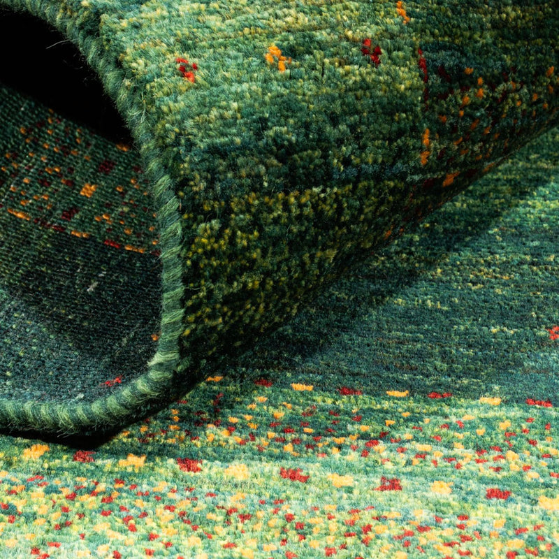 Gabbeh Tapijt - Loribaft Perzisch - 145 x 100 cm - groen