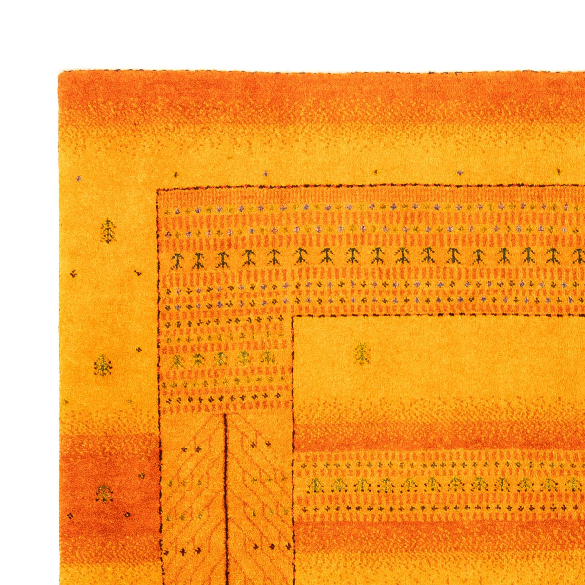 Gabbeh Tapijt - Loribaft Perzisch - 200 x 154 cm - goud