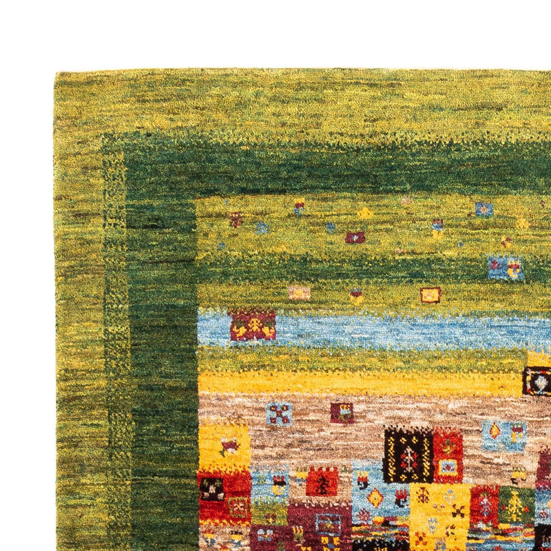 Gabbeh Tapijt - Loribaft Perzisch - Koninklijke - 196 x 148 cm - groen