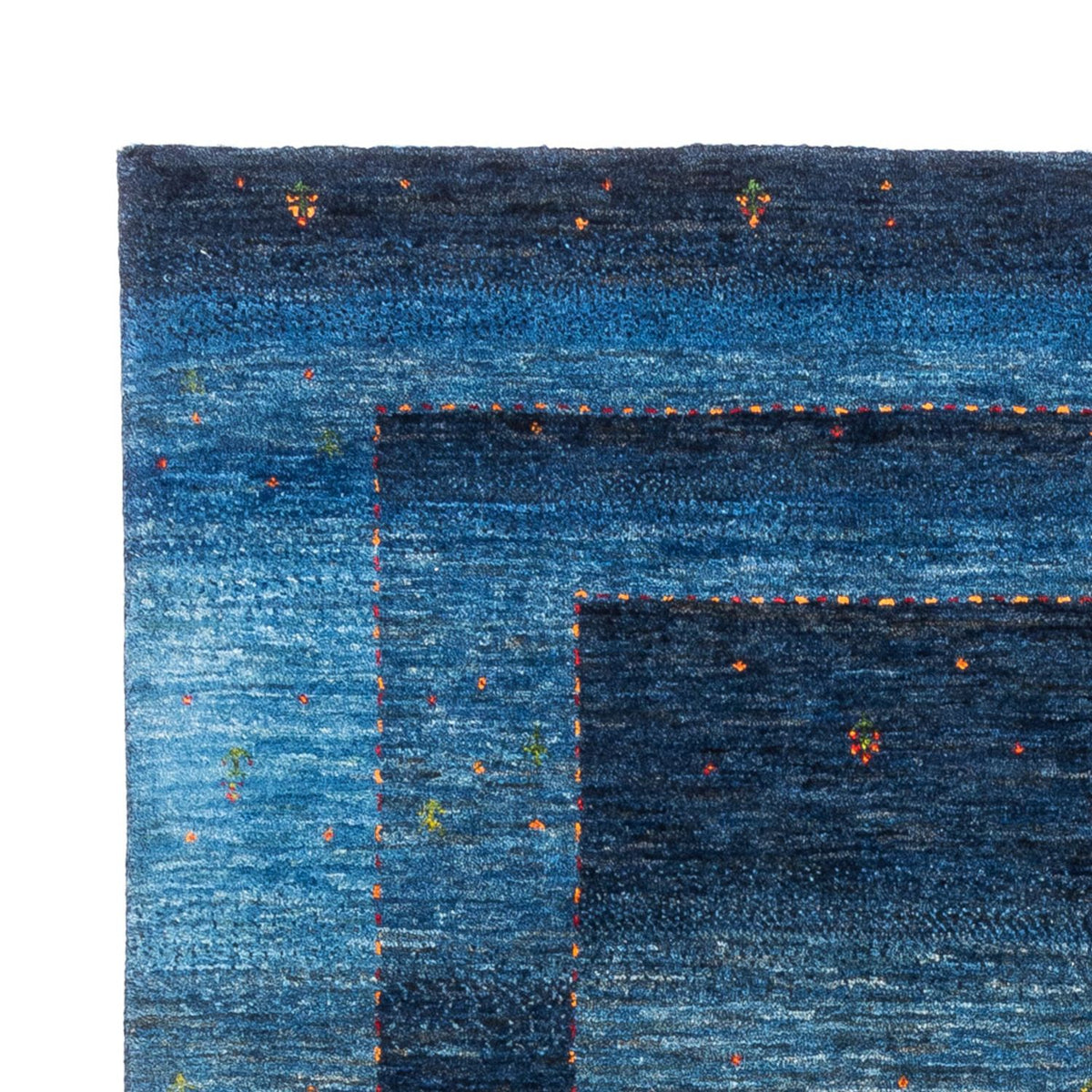 Gabbeh Tapijt - Loribaft Perzisch - 210 x 146 cm - blauw