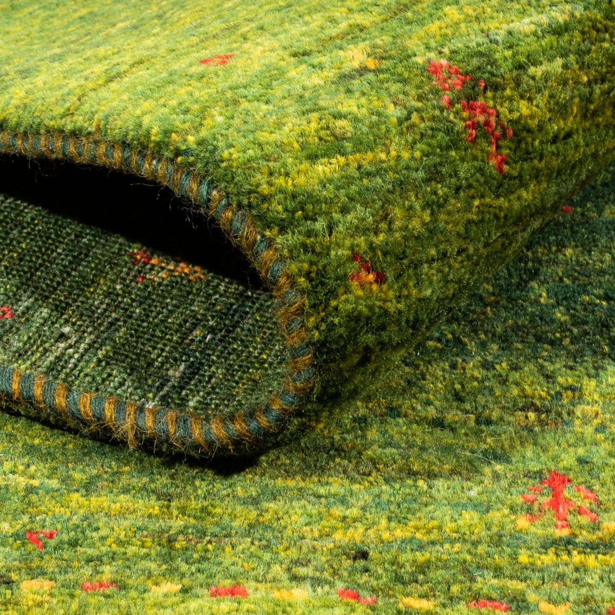 Gabbeh Tapijt - Loribaft Perzisch - 200 x 150 cm - groen