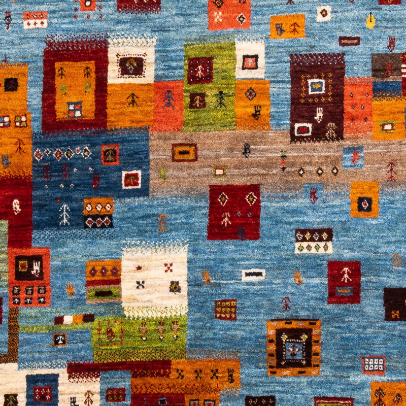 Gabbeh Tapijt - Loribaft Perzisch - Koninklijke - 198 x 155 cm - veelkleurig