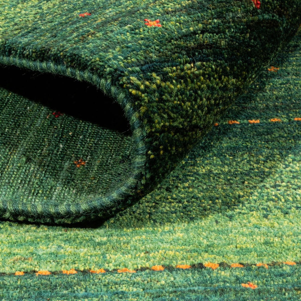 Gabbeh Tapijt - Loribaft Perzisch - 184 x 154 cm - groen