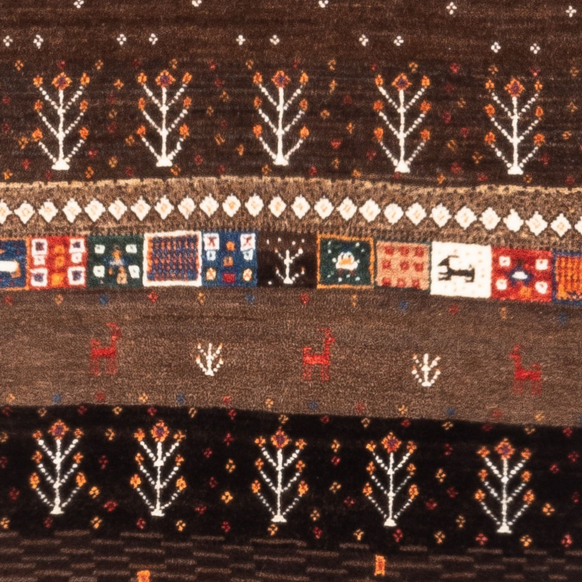 Gabbeh Tapijt - Loribaft Perzisch - Koninklijke - 130 x 86 cm - veelkleurig