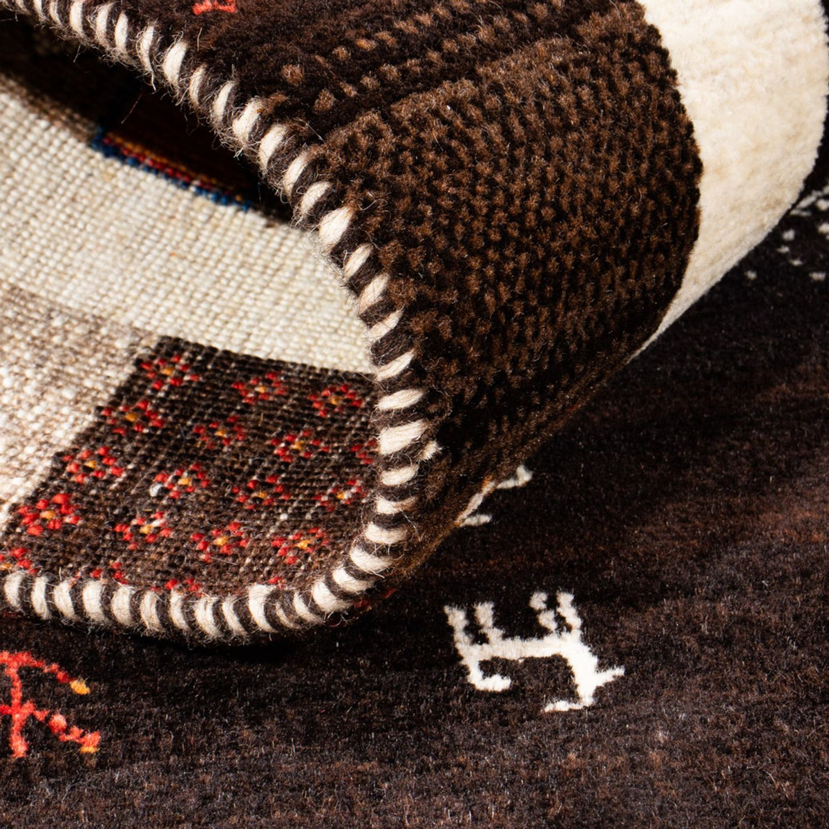 Gabbeh Tapijt - Loribaft Perzisch - Koninklijke - 130 x 86 cm - veelkleurig