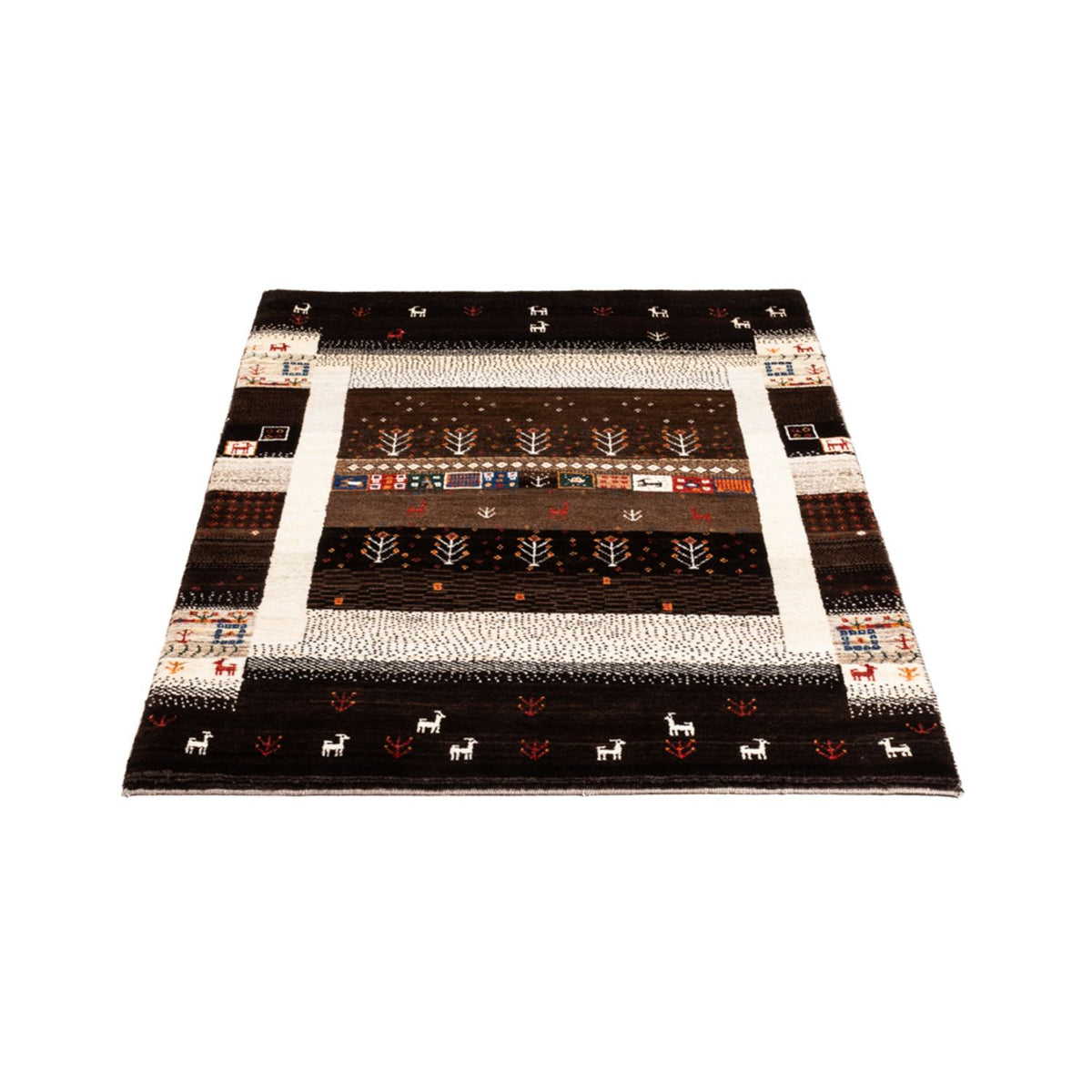 Gabbeh Tapijt - Loribaft Perzisch - Koninklijke - 130 x 86 cm - veelkleurig