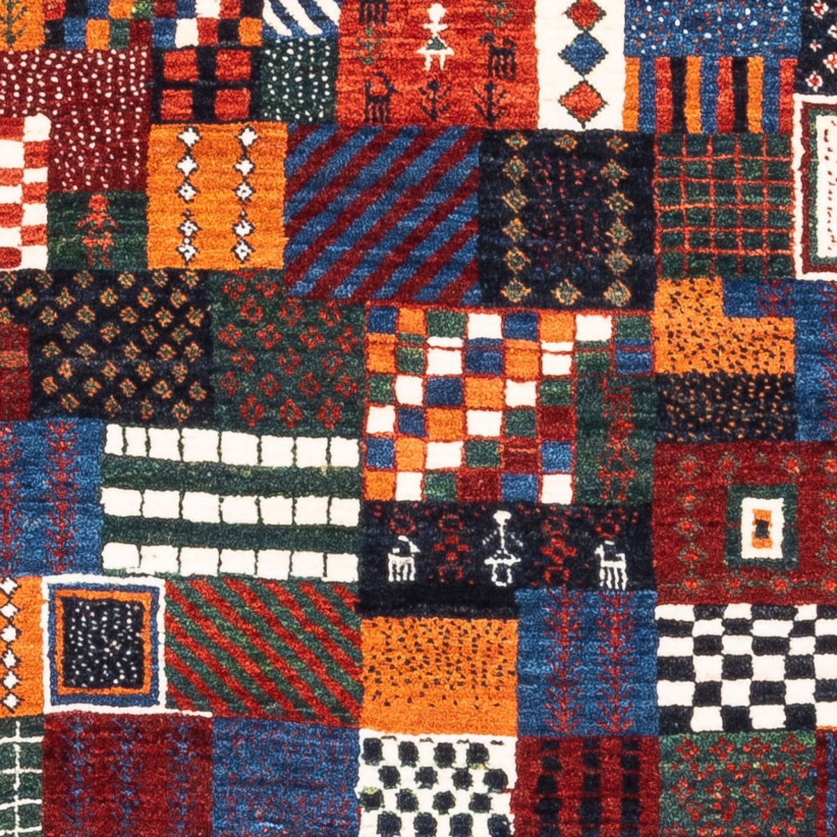 Gabbeh Tapijt - Loribaft Perzisch - Koninklijke - 118 x 83 cm - veelkleurig