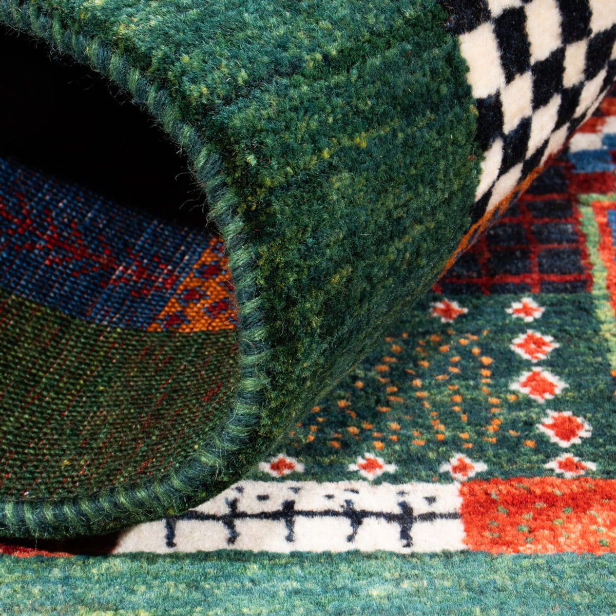 Gabbeh Tapijt - Loribaft Perzisch - Koninklijke - 118 x 83 cm - veelkleurig