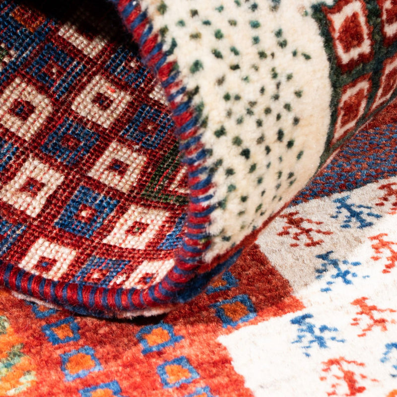 Gabbeh Tapijt - Loribaft Perzisch - Koninklijke - 123 x 80 cm - veelkleurig