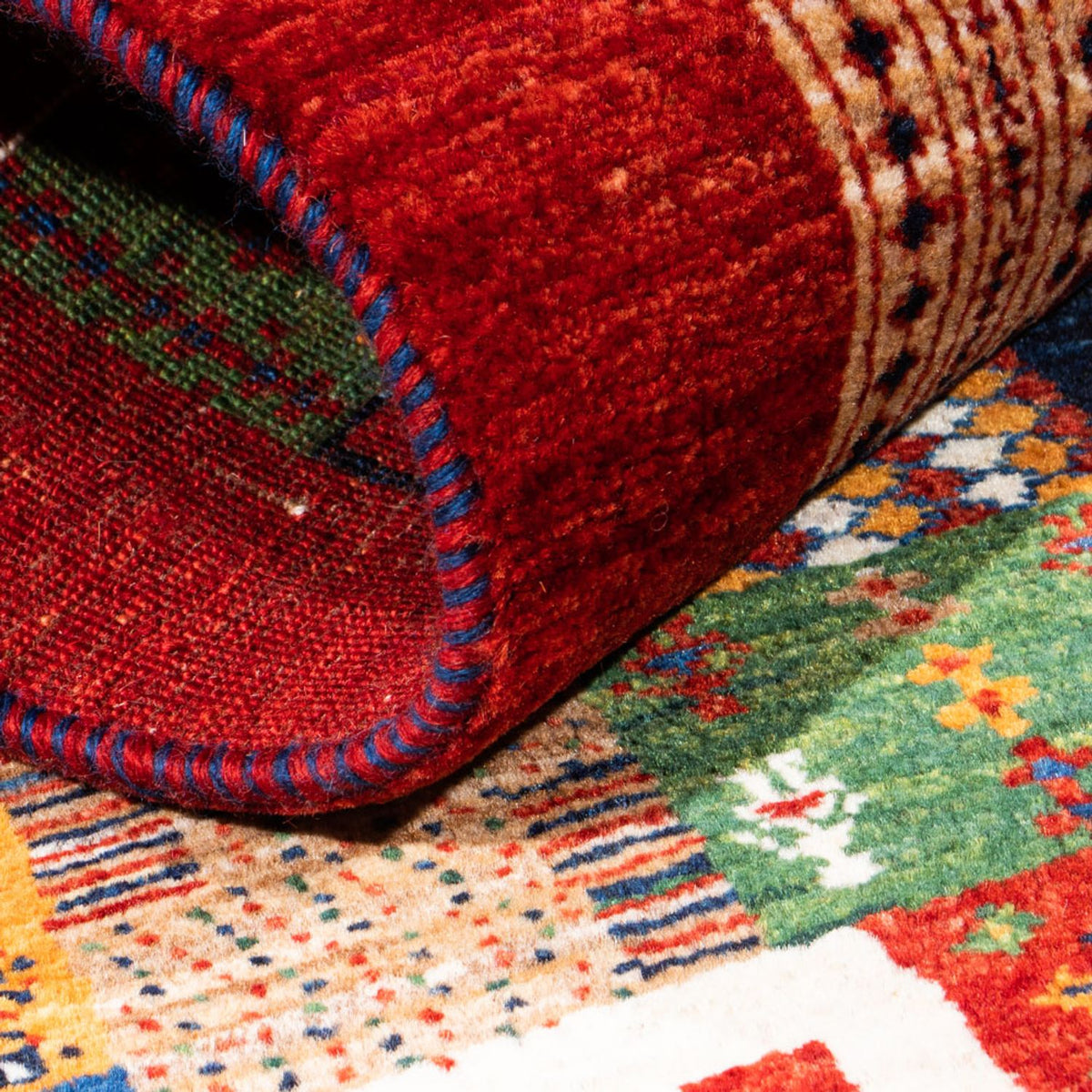 Gabbeh Tapijt - Loribaft Perzisch - Koninklijke - 128 x 80 cm - veelkleurig