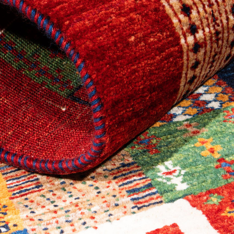 Gabbeh Tapijt - Loribaft Perzisch - Koninklijke - 128 x 80 cm - veelkleurig