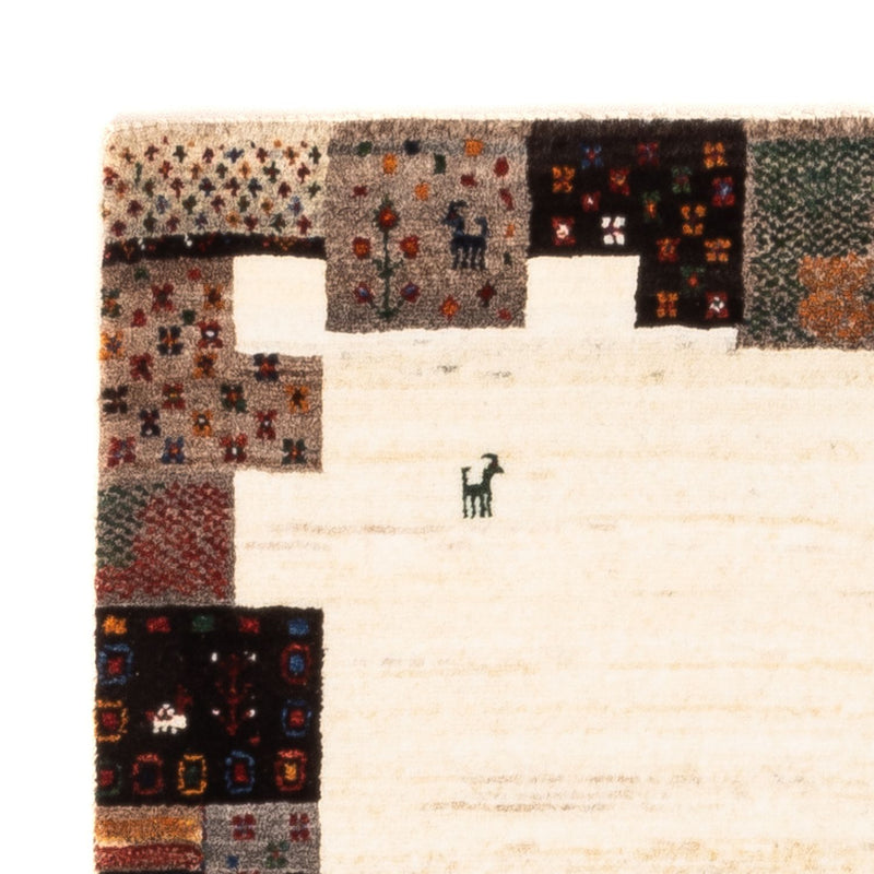 Gabbeh Tapijt - Loribaft Perzisch - Koninklijke - 125 x 90 cm - crème