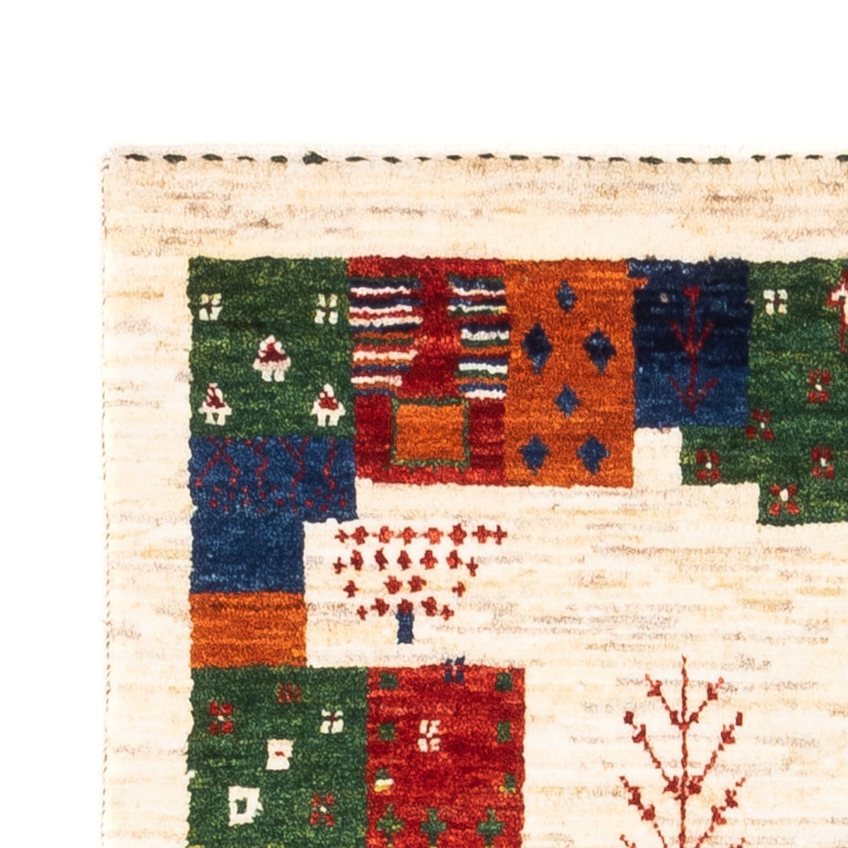 Gabbeh Tapijt - Loribaft Perzisch - Koninklijke - 135 x 83 cm - veelkleurig