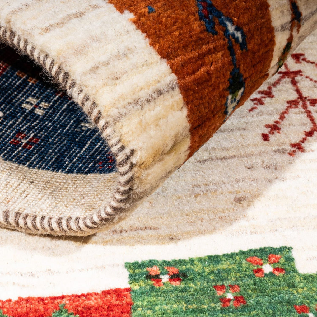 Gabbeh Tapijt - Loribaft Perzisch - Koninklijke - 135 x 83 cm - veelkleurig