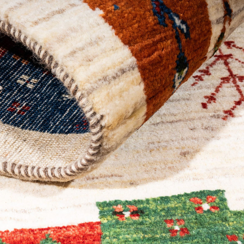 Gabbeh Tapijt - Loribaft Perzisch - Koninklijke - 135 x 83 cm - veelkleurig