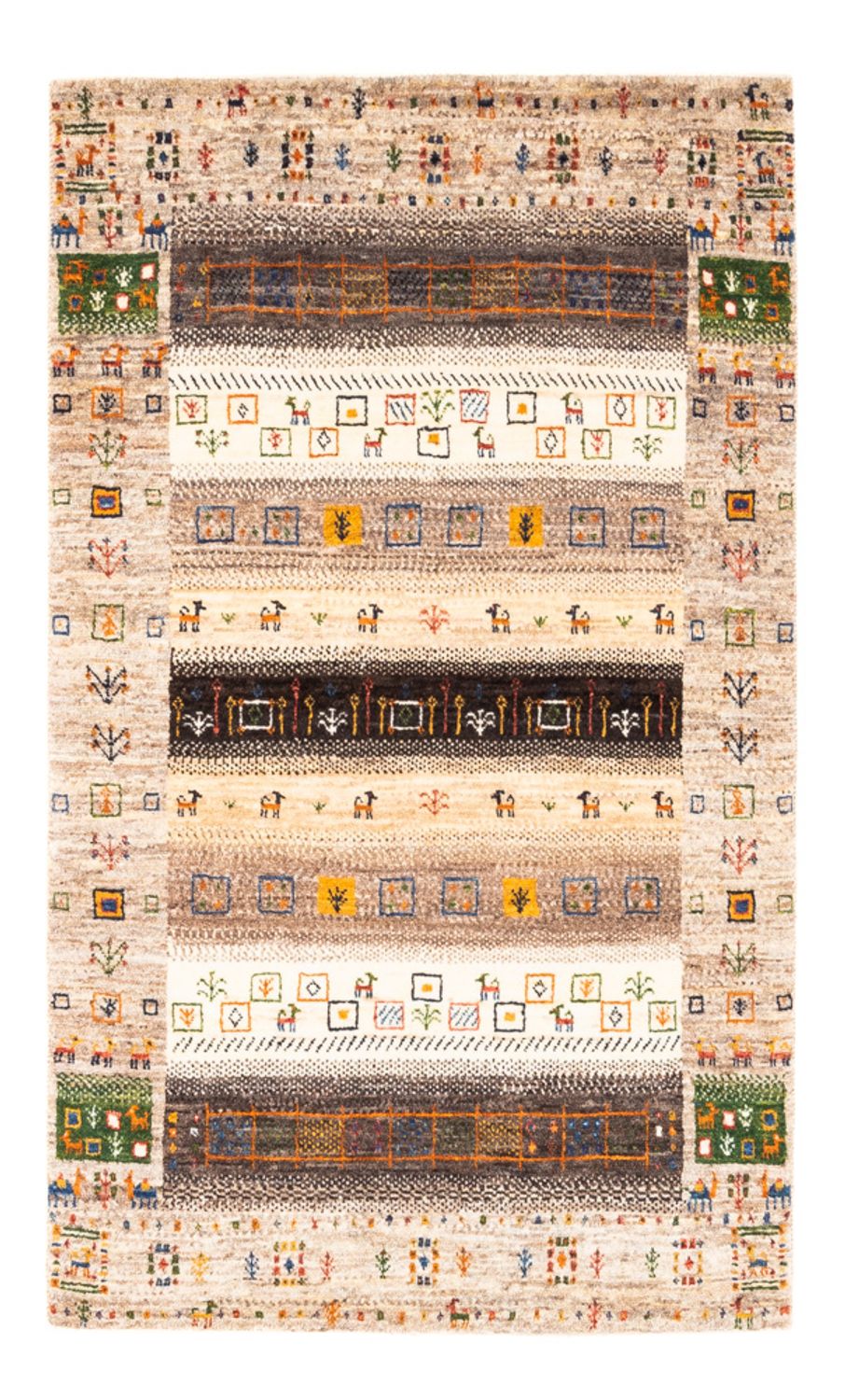 Gabbeh Tapijt - Loribaft Perzisch - Koninklijke - 135 x 87 cm - veelkleurig