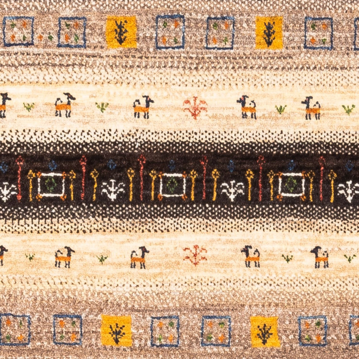 Gabbeh Tapijt - Loribaft Perzisch - Koninklijke - 135 x 87 cm - veelkleurig