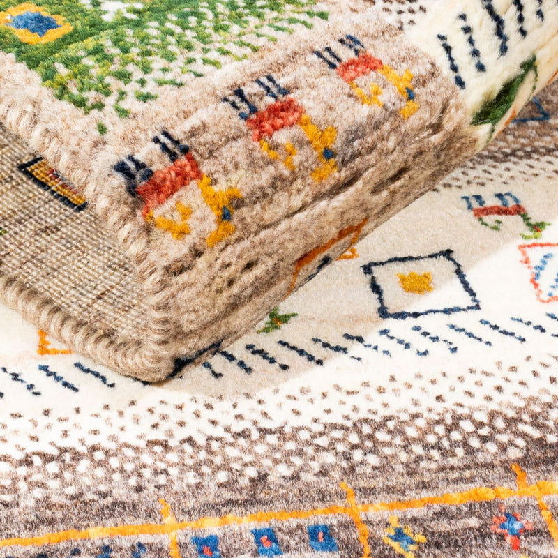 Gabbeh Tapijt - Loribaft Perzisch - Koninklijke - 135 x 87 cm - veelkleurig