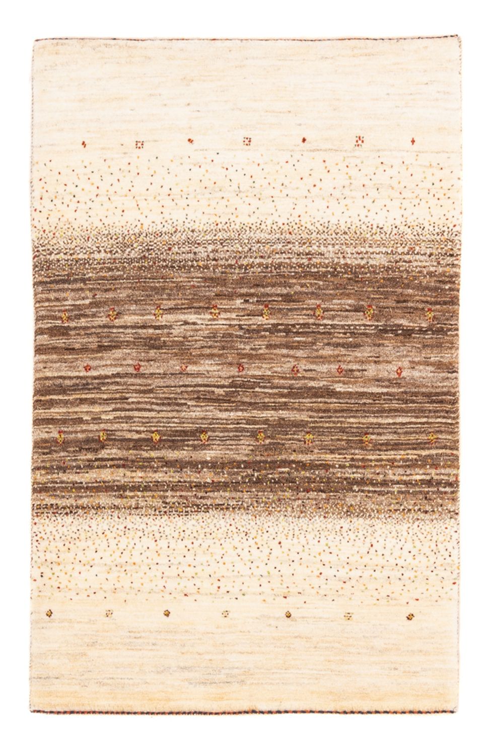 Gabbeh Tapijt - Loribaft Perzisch - Koninklijke - 121 x 82 cm - grijs