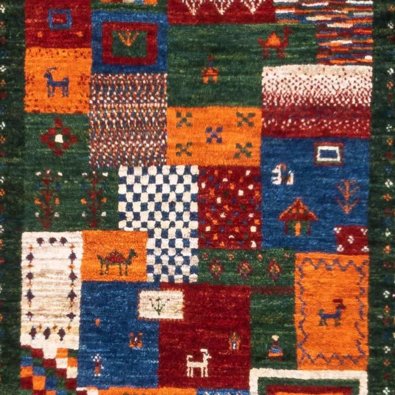 Gabbeh Tapijt - Loribaft Perzisch - Koninklijke - 126 x 81 cm - veelkleurig