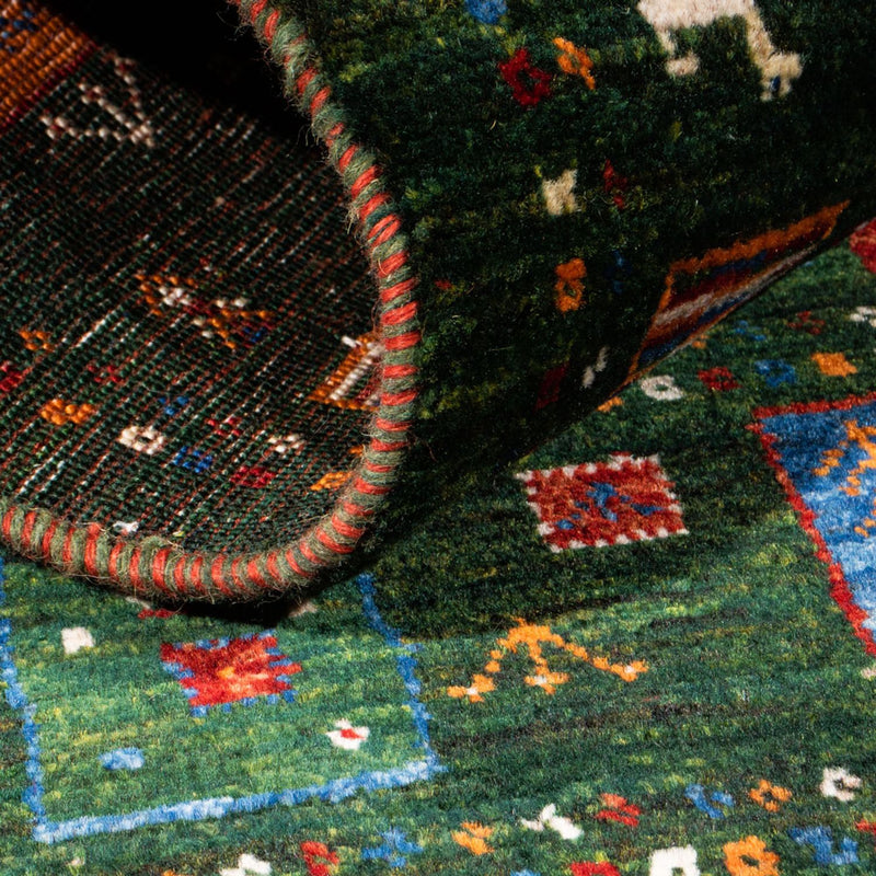 Gabbeh Tapijt - Loribaft Perzisch - Koninklijke - 126 x 81 cm - veelkleurig