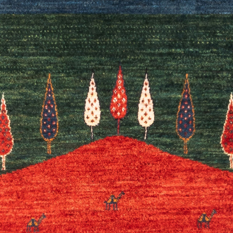 Gabbeh Tapijt - Loribaft Perzisch - Koninklijke - 126 x 82 cm - veelkleurig