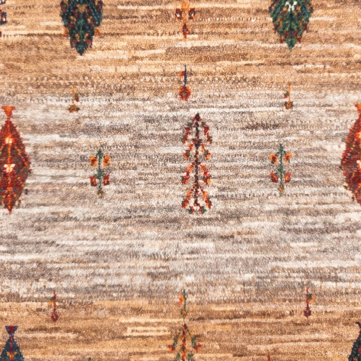 Gabbeh Tapijt - Loribaft Perzisch - Koninklijke - 125 x 85 cm - grijs