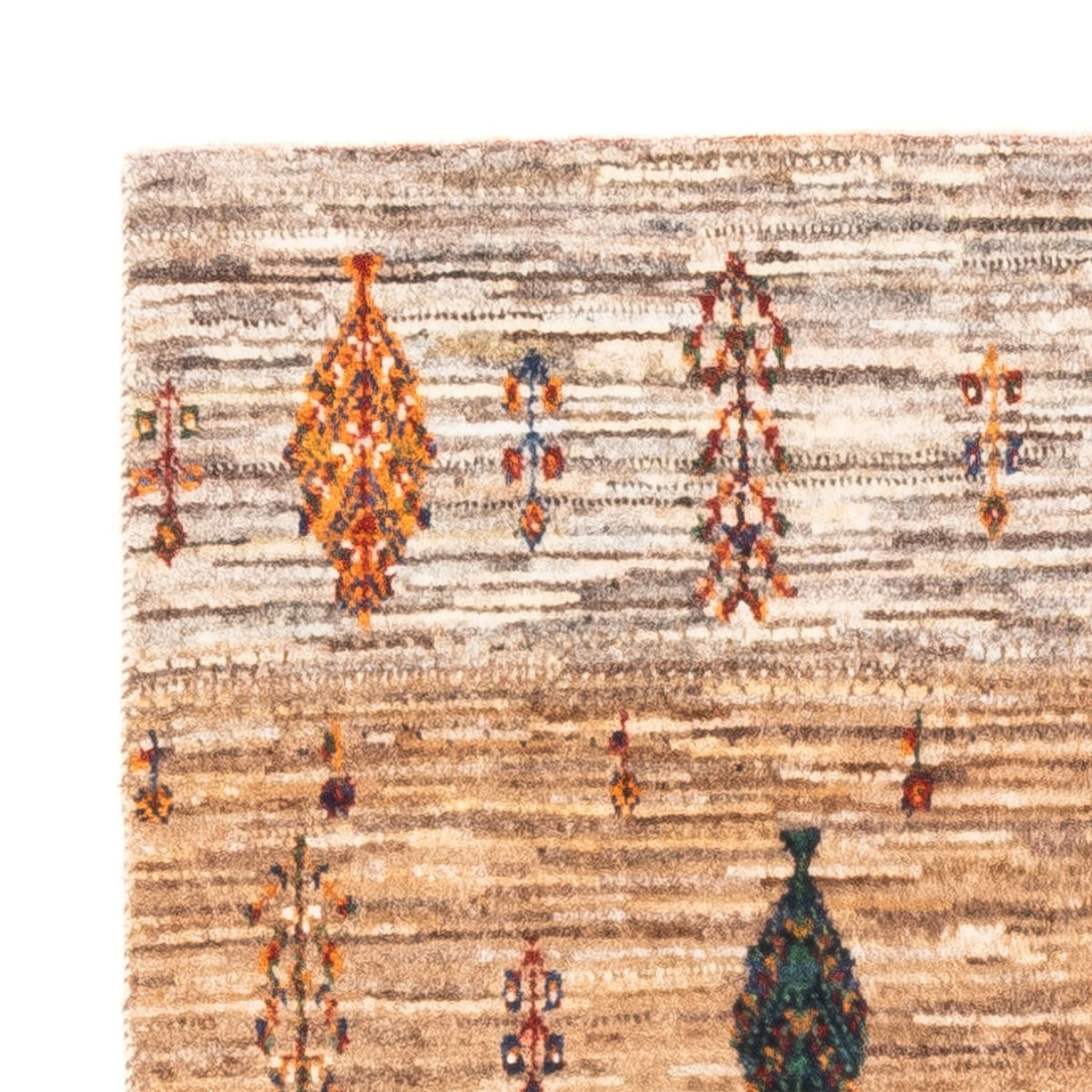 Gabbeh Tapijt - Loribaft Perzisch - Koninklijke - 125 x 85 cm - grijs