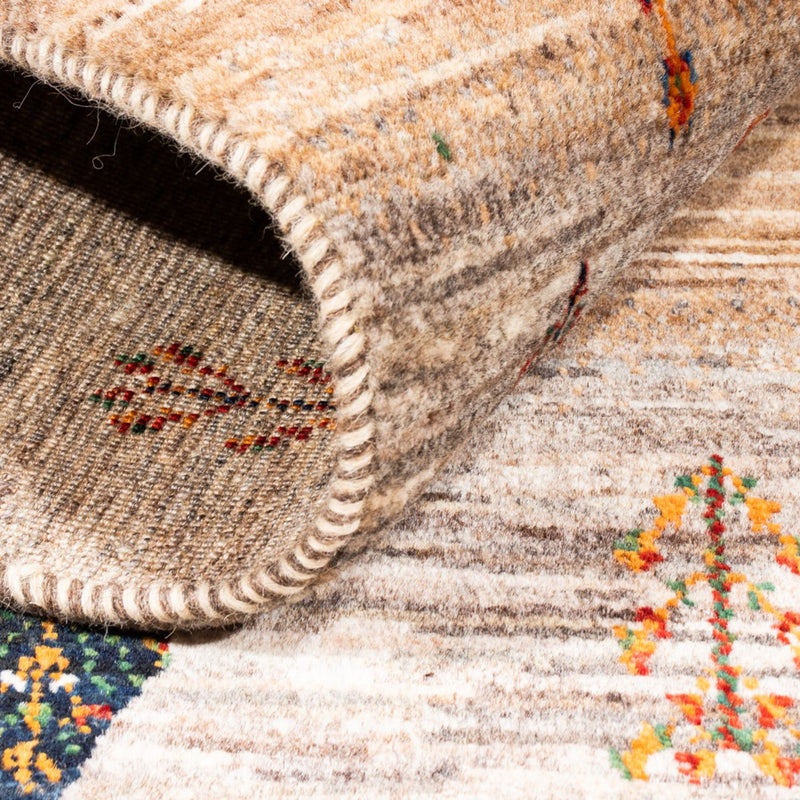 Gabbeh Tapijt - Loribaft Perzisch - Koninklijke - 125 x 85 cm - grijs