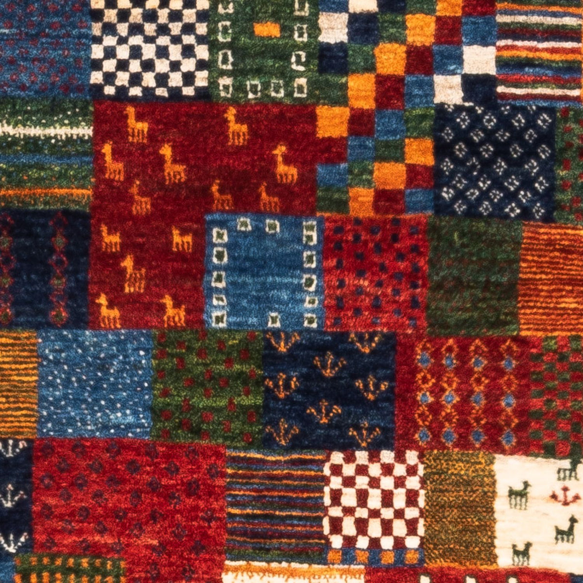 Gabbeh Tapijt - Loribaft Perzisch - Koninklijke - 128 x 84 cm - veelkleurig