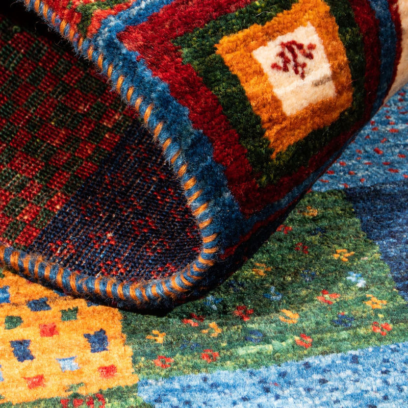 Gabbeh Tapijt - Loribaft Perzisch - Koninklijke - 128 x 84 cm - veelkleurig