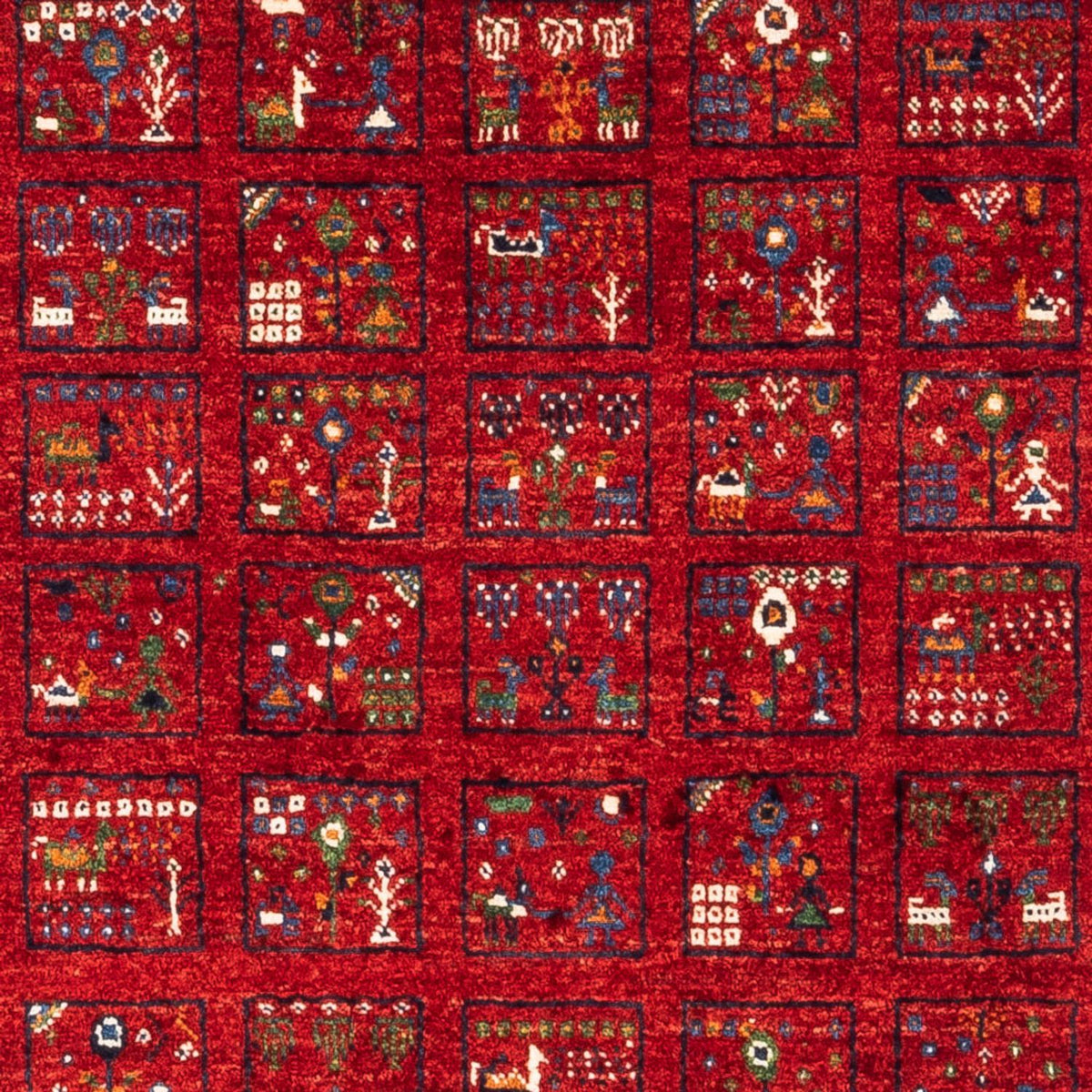 Gabbeh Tapijt - Loribaft Perzisch - Koninklijke - 124 x 82 cm - veelkleurig