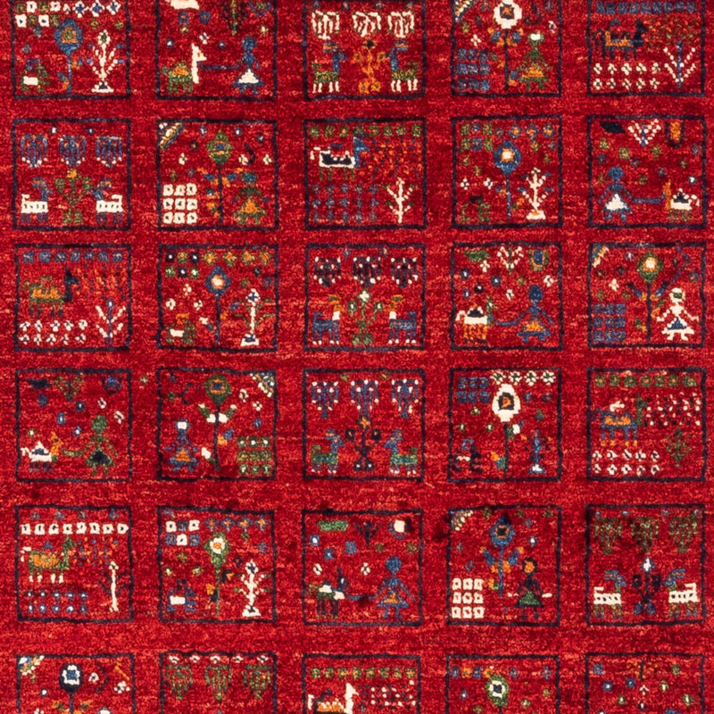 Gabbeh Tapijt - Loribaft Perzisch - Koninklijke - 124 x 82 cm - veelkleurig