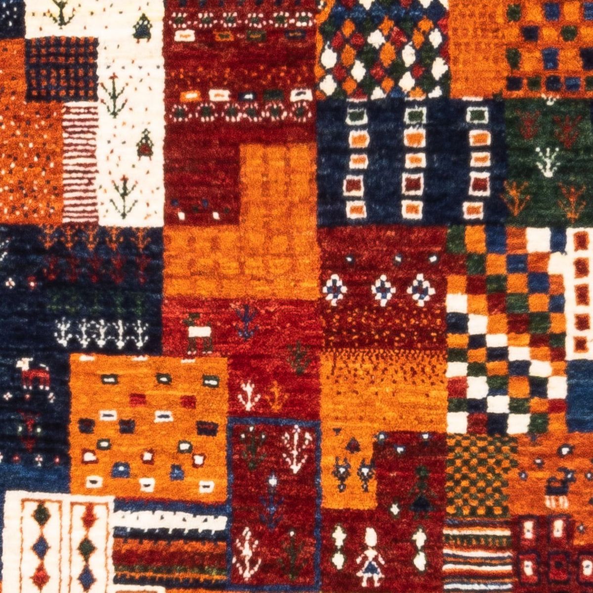 Gabbeh Tapijt - Loribaft Perzisch - Koninklijke - 125 x 93 cm - veelkleurig