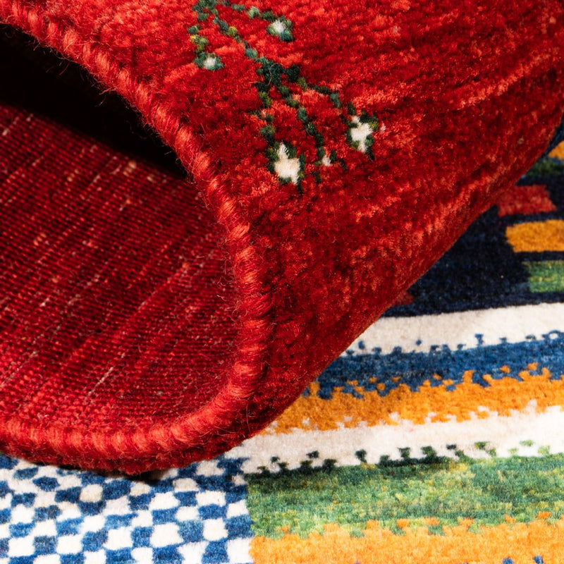 Gabbeh Tapijt - Loribaft Perzisch - Koninklijke - 125 x 93 cm - veelkleurig