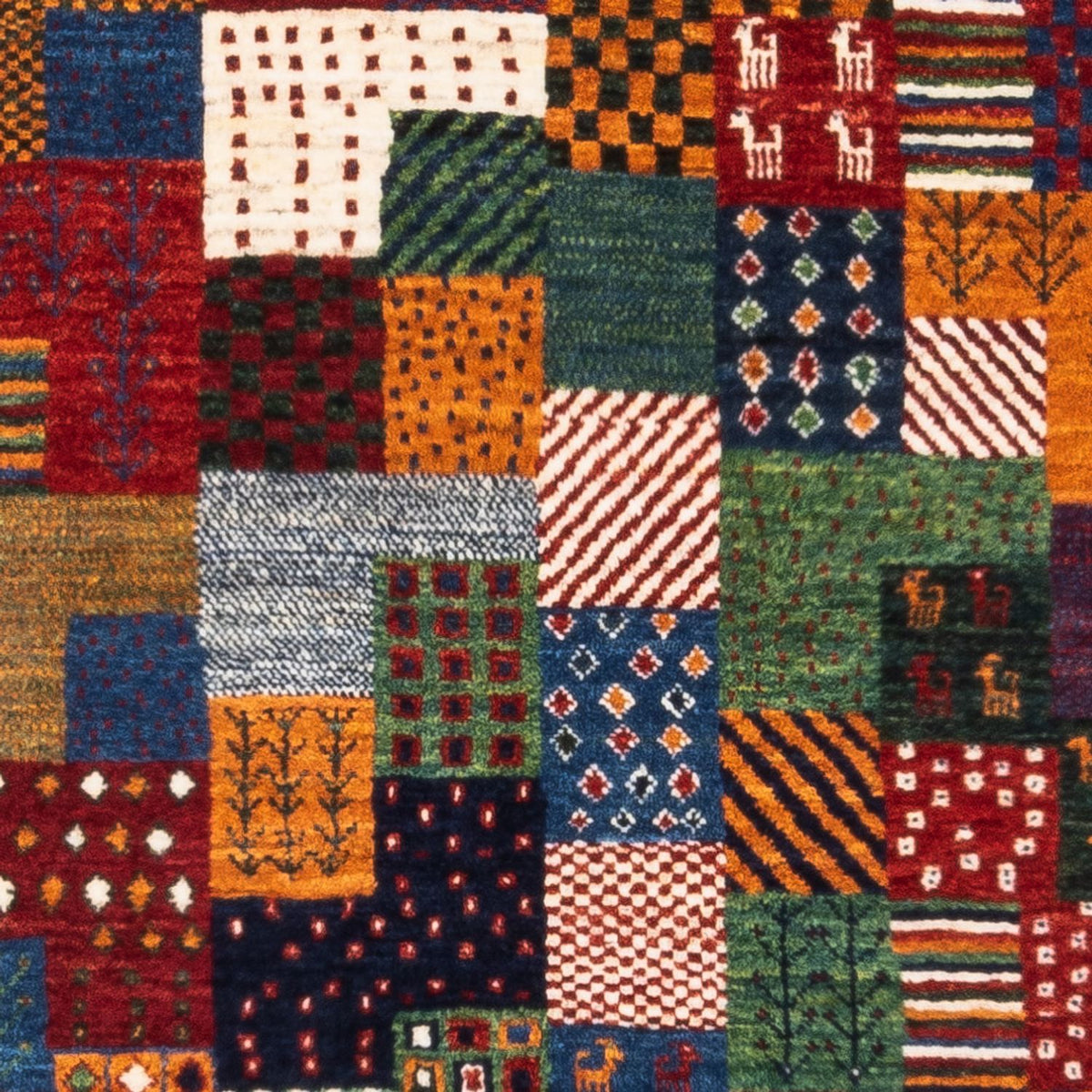 Gabbeh Tapijt - Loribaft Perzisch - Koninklijke - 124 x 85 cm - veelkleurig