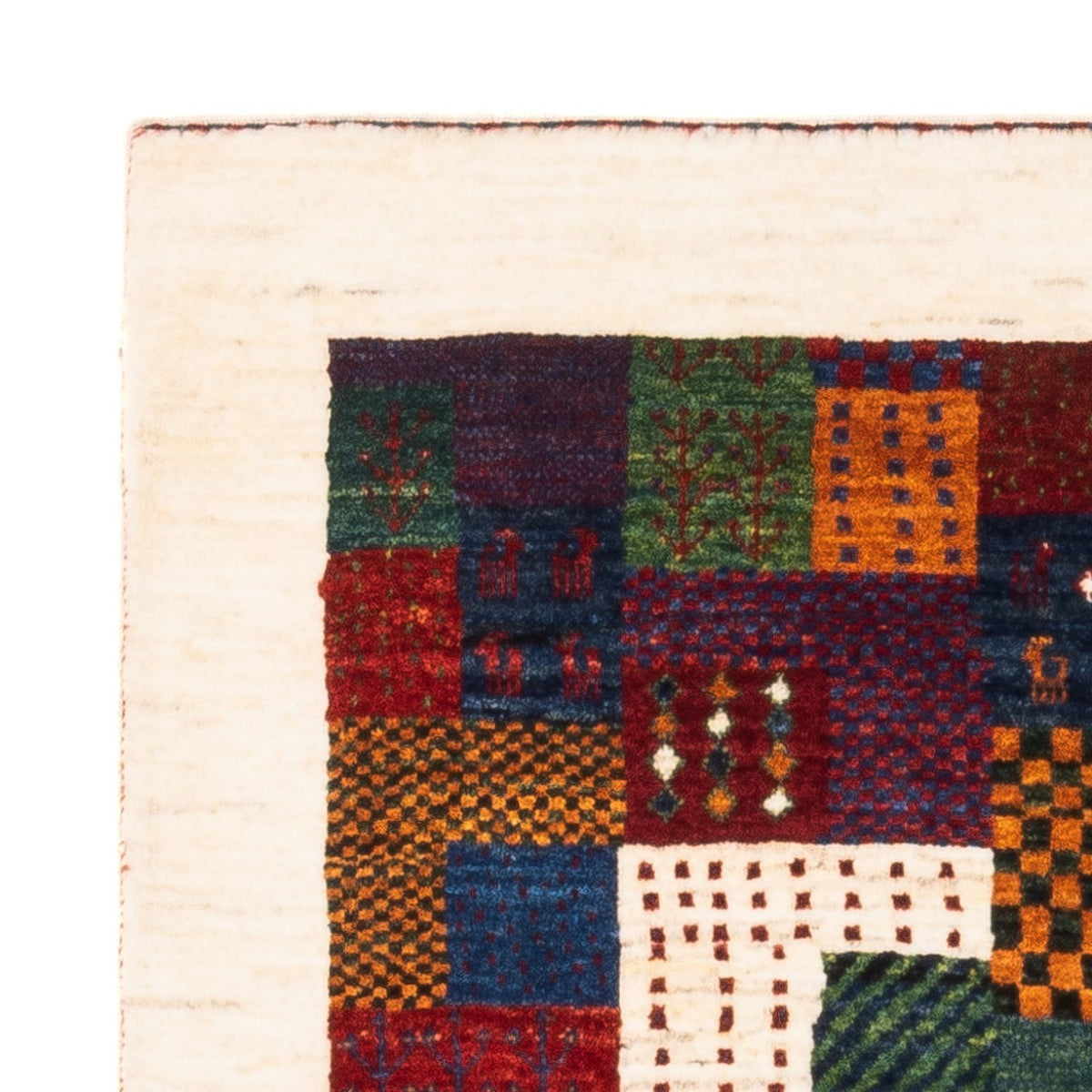 Gabbeh Tapijt - Loribaft Perzisch - Koninklijke - 124 x 85 cm - veelkleurig