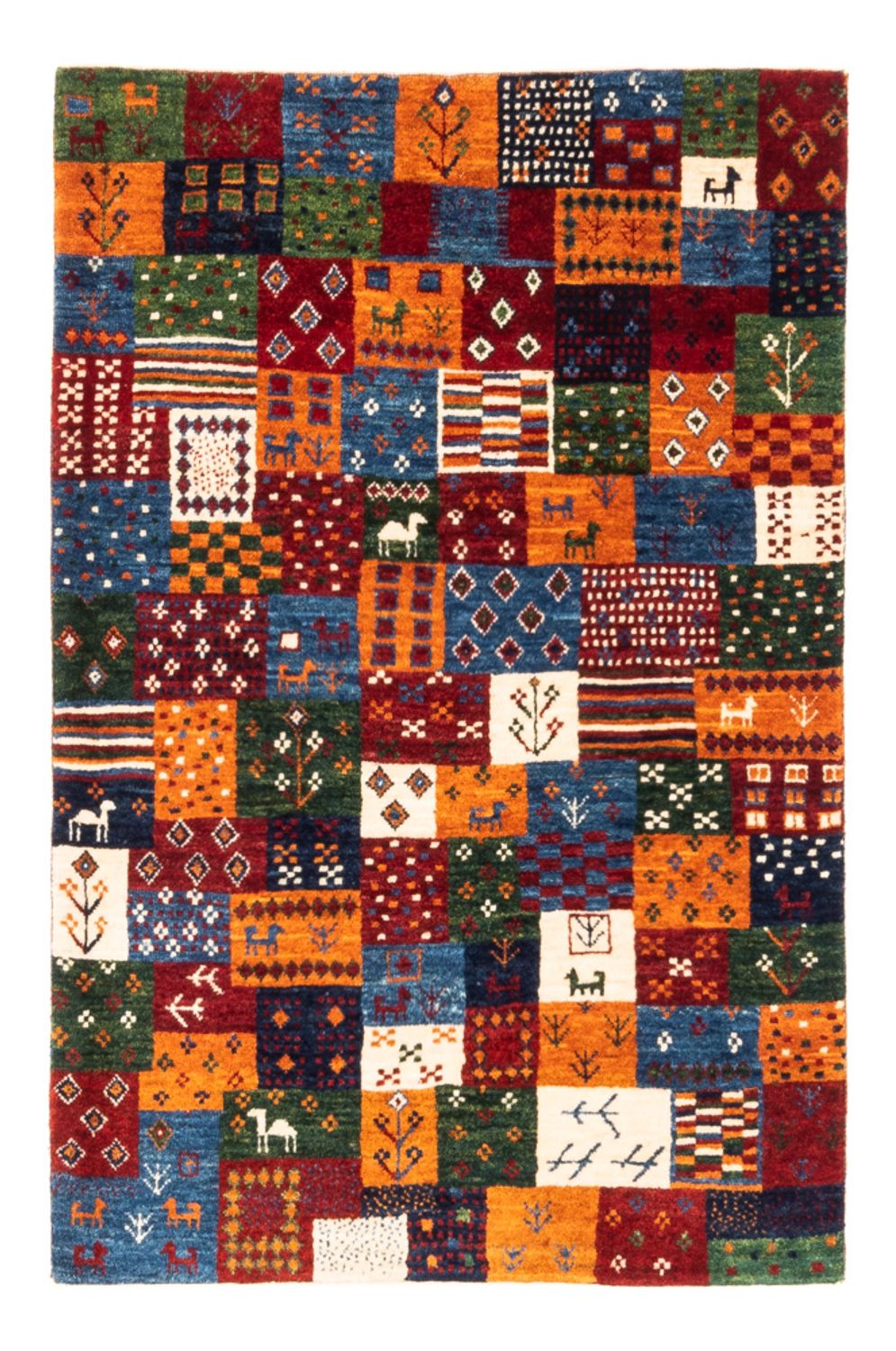 Gabbeh Tapijt - Loribaft Perzisch - Koninklijke - 128 x 87 cm - veelkleurig