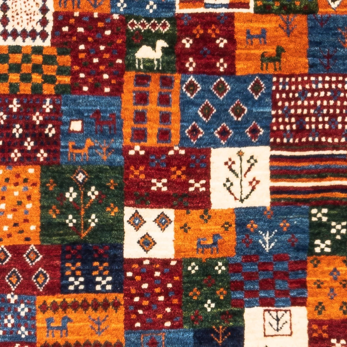 Gabbeh Tapijt - Loribaft Perzisch - Koninklijke - 128 x 87 cm - veelkleurig