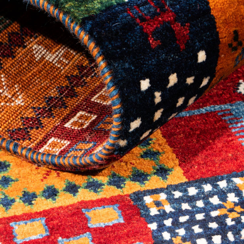 Gabbeh Tapijt - Loribaft Perzisch - Koninklijke - 128 x 87 cm - veelkleurig